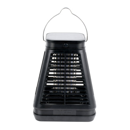 Black LED Solar Powered Portable Bug Zapper